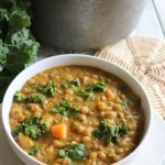 Coconut Curried Lentils with Kale and Potatoes | www.LiveSimplyNatural.com