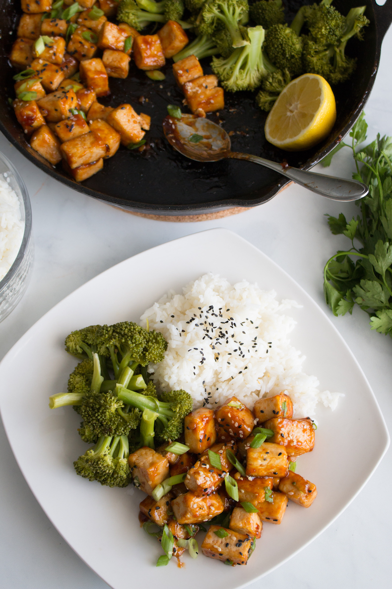 Vegan Kung Pao Tofu & Broccoli